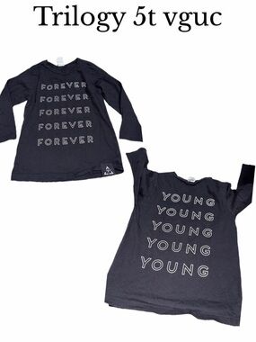Trilogy size 5 forever young shirt